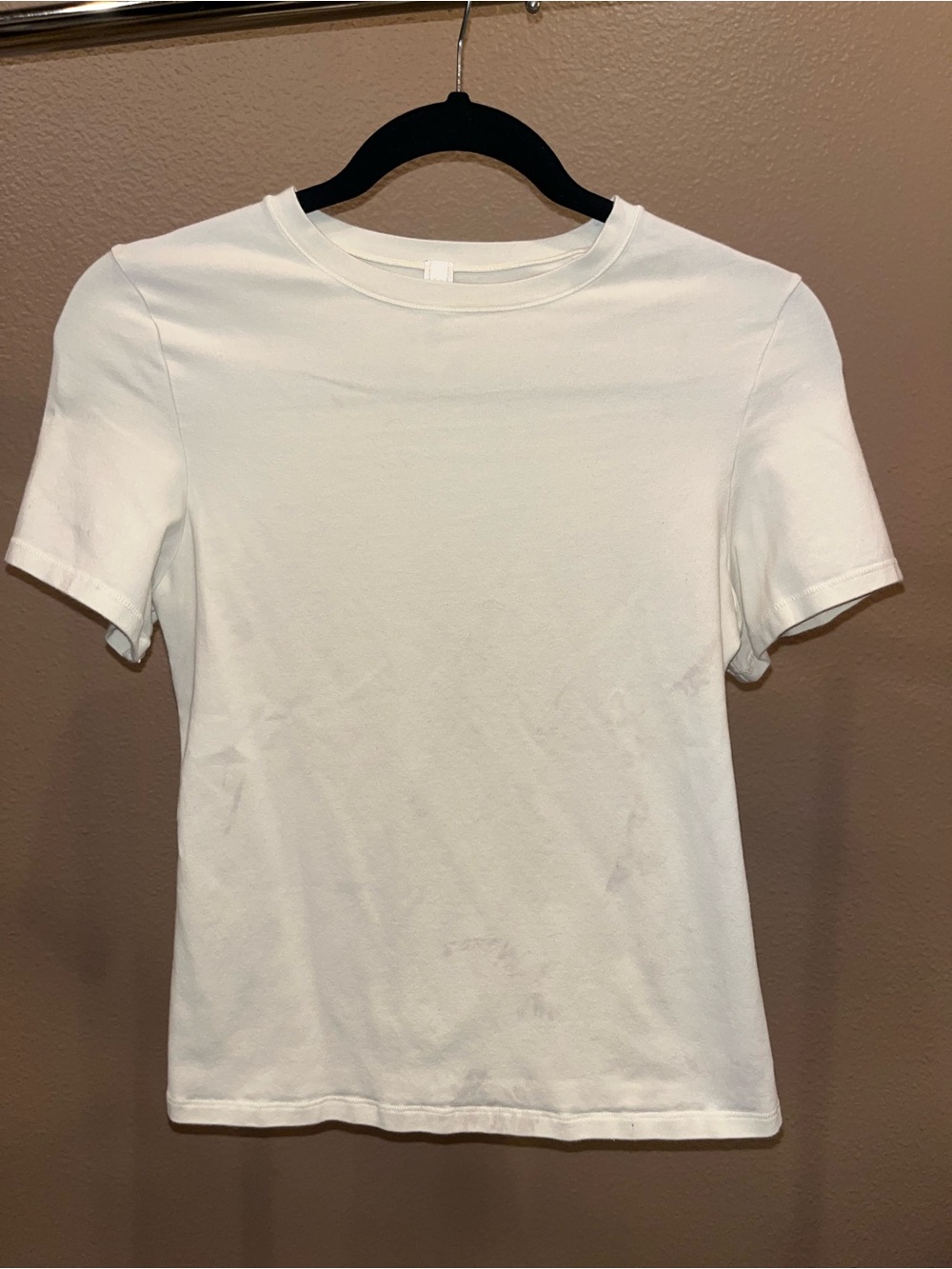Skims White Short Sleeve Tee